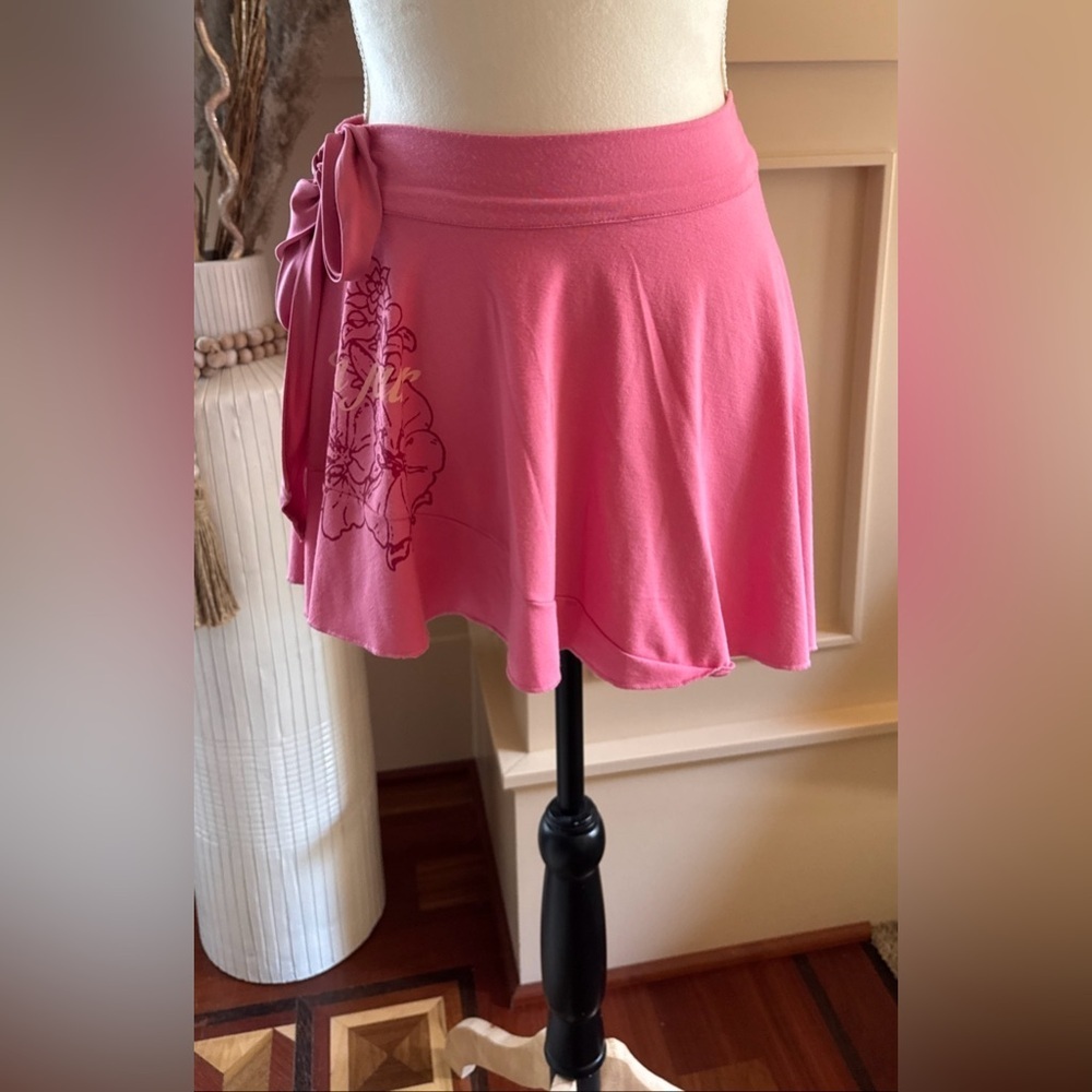 Vintage Y2K Abercrombie & Fitch Pink Floral Mini Skirt